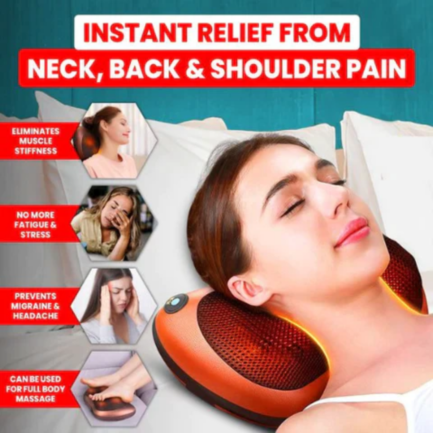 𝗖𝗔𝗥𝗧𝗬𝗭™ 𝗘𝗹𝗲𝗰𝘁𝗿𝗶𝗰 𝗣𝗶𝗹𝗹𝗼𝘄 𝗠𝗮𝘀𝘀𝗮𝗴𝗲𝗿